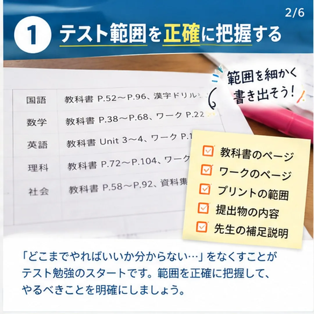テスト前、『何からやればいいか分からない』で止まってない？📚