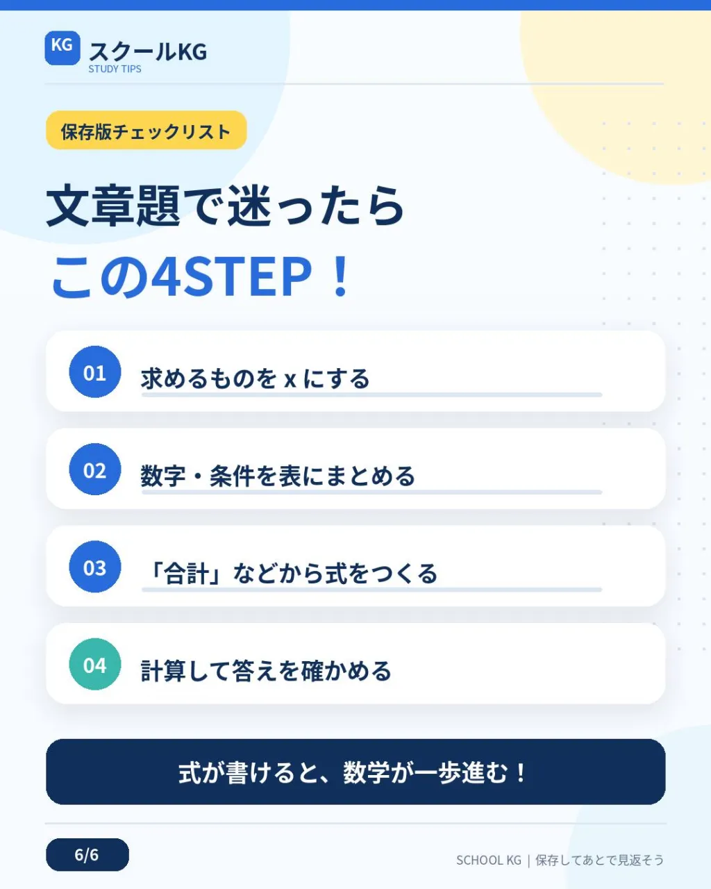 文章題を読むと、式をどう立てればいいかわからない…😵💫